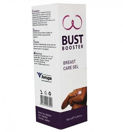 Крем для женской груди "Bust Booster":uz:Ayollar ko'kragi uchun krem ​​"Bust Booster"