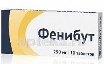 FENIBUT tabletkalari 0,25g N10