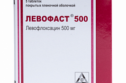 ЛЕВОФАСТ 250 таблетки 500мг N5