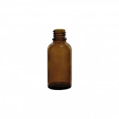 Флакон из янтарного стекла с винтовой крышкой DIN-18 (в комплект не входит), 5 мл, 255 шт:uz:DIN-18 vintli qopqoqli sarg'ish shisha butilka (qo'shilmagan), 5 ml, 255 dona
