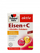 DOPPELGERS AKTIV JELEZO+ S+GISTIDIN+FOLIEVAYA KISLOTA tabletkalari N30