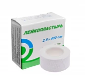 Лейкопластырь на тканевой основе (2,5 см х 4 м):uz:Mato asosidagi yopishtiruvchi gips (2,5 sm x 4 m)