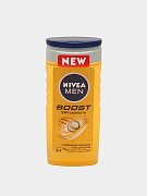 Гель для душа Nivea Men Boost, для лица, тела и волос, 250 мл