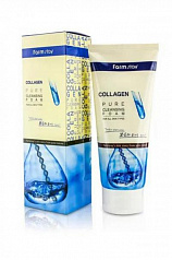 Пенка очищающая с коллагеном collagen pure cleansing foam 5520 FarmStay (Корея):uz:Kollagen toza tozalovchi ko'pik 5520 FarmStay (Koreya)