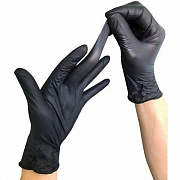 Нитриловые перчатки Uni gloves (черные)
