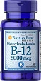 Витамин B-12 Puritans Pride Метилкобаламин 5000 мкг 30 микропластинок:uz:Vitamin B-12 Puritans Pride Metilkobalamin 5000 mkg 30 Mikroplastinka