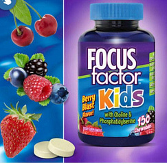 Витамины для детей Focus factor Kids (150 шт):uz:Bolalar uchun vitaminlar Fokus faktorli bolalar (150 dona)