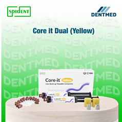 Композитный материал Core it Dual (Yellow) SPIDENT:uz:Kompozit material Core it Dual (sariq) SPIDENT