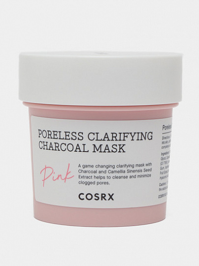 Глиняная очищающая маска с углем и каолином Cosrx Poreless Clarifying Charcoal Mask, 110 гр