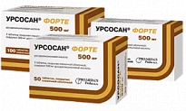 УРСОСАН ФОРТЕ 0,5 таблетки N10