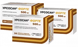 УРСОСАН ФОРТЕ 0,5 таблетки N10