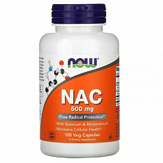 NOW Foods, NAC (N-ацетилцистеин), 600 мг, 100 растительных капсул:uz:NOW Foods, NAC (N-Asetilsistein), 600 mg, 100 Veg Kapsül