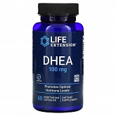 Life Extension, ДГЭА, 100 мг, 60 вегетарианских капсул:uz:Life Extension, DHEA, 100 mg, 60 Veg Kapsül