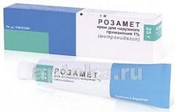 РОЗАМЕТ 25,0 крем 1%