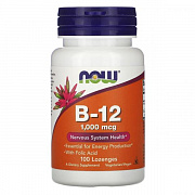 NOW Oziq-ovqatlar, B12 vitamini, 1000 mkg, 100 pastil