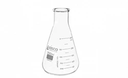 Колба Эрленмейера 300 мл с узким горлом, двойной шкалой