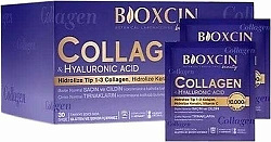 Коллаген с гиалуроновой кислотой Bioxcin Beauty 30 пакетиков:uz:Gialuron kislotasi bilan Bioxcin Beauty Collagen 30 paket