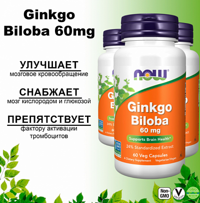 Капсулы для нормализации обмена веществ "Ginkgo Biloba":uz:Metabolizmni normallashtirish uchun kapsulalar "Ginkgo Biloba"