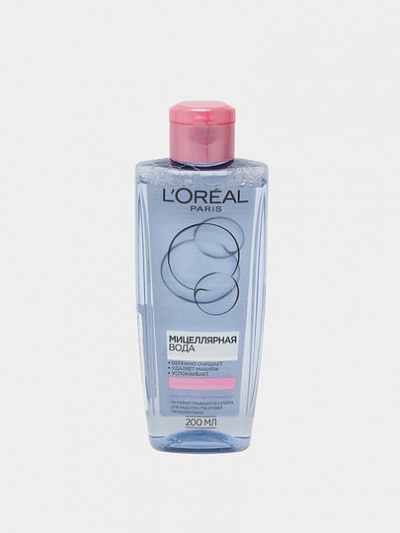 Мицеллярная вода L'Oreal Dermo Expertise, для сухой и чувствительной кожи, 200 мл