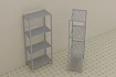 Стеллаж металический 900*600*2000 мм, модель 2:uz:Metall tokcha 900*600*2000 mm, 2-model