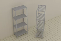Стеллаж металический 900*600*2000 мм, модель 2:uz:Metall tokcha 900*600*2000 mm, 2-model