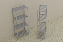 Стеллаж металический 900*600*2000 мм, модель 2:uz:Metall tokcha 900*600*2000 mm, 2-model