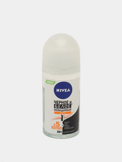 Ролик для женщин Nivea Extra Чёрное и белое, 50 мл